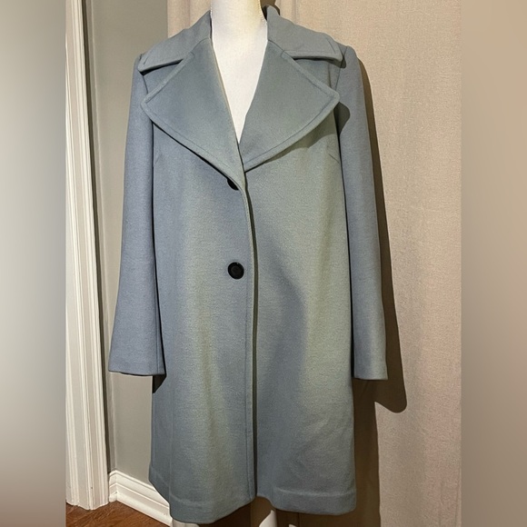 Sam Edelman Women’s Light Blue Coat Size 12 Wool Blend - Picture 1 of 4